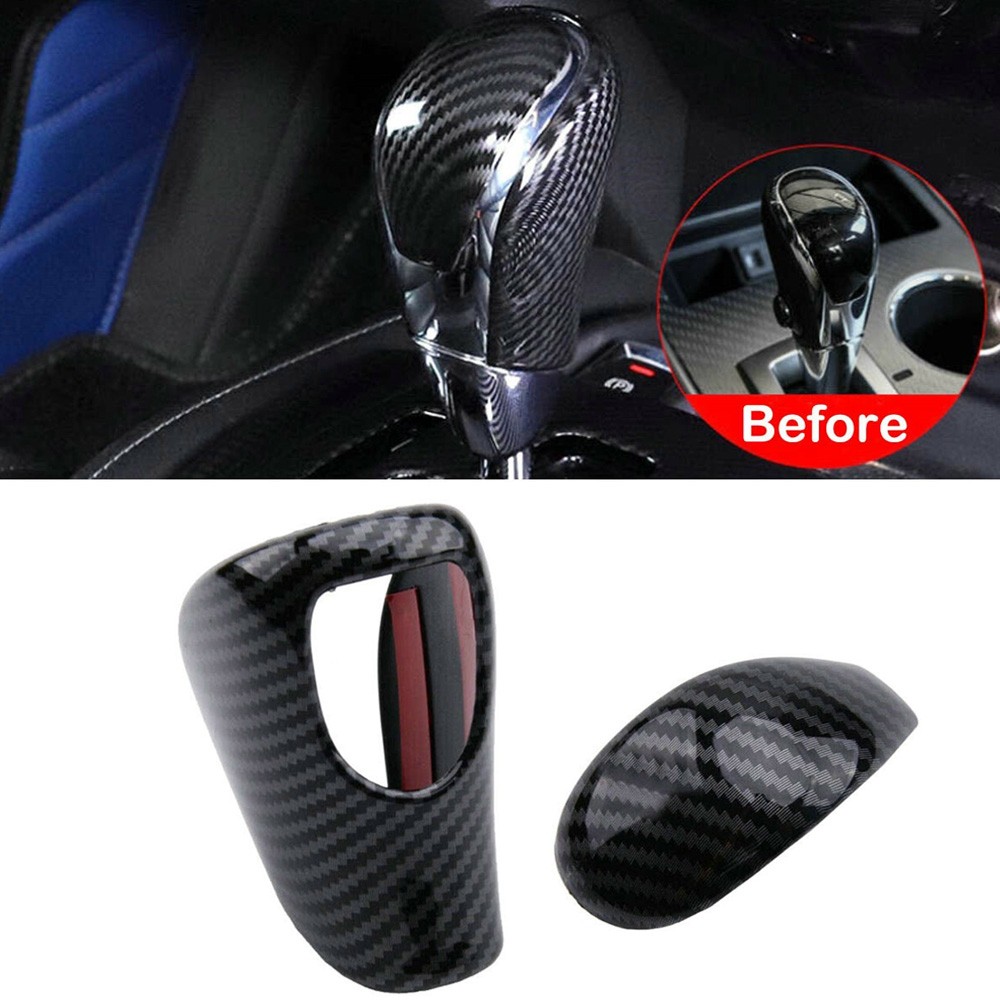 For Nissan Teana Altima 17-21 Carbon Fiber Car Interior Gear Shift Knob Trim Set