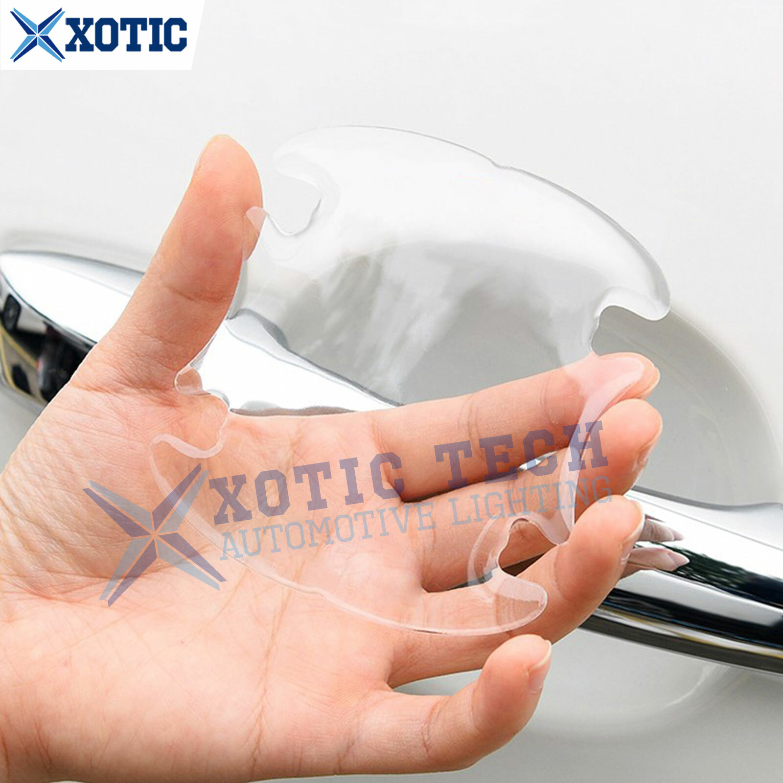 4x 3D Epoxy Scotchguard Clear Scratch Protector Door Handle Cup Film Sticker
