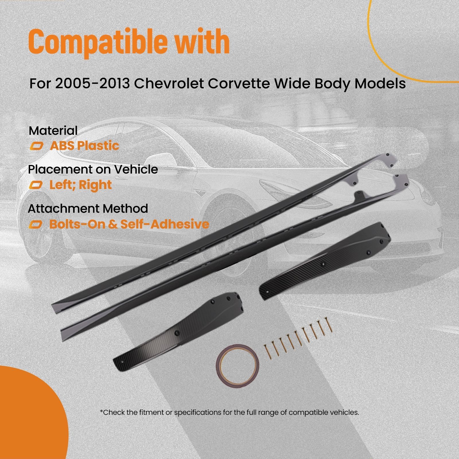 Carbon Extension Body Kit for Chevrolet Corvette Wide Body 2005-2013