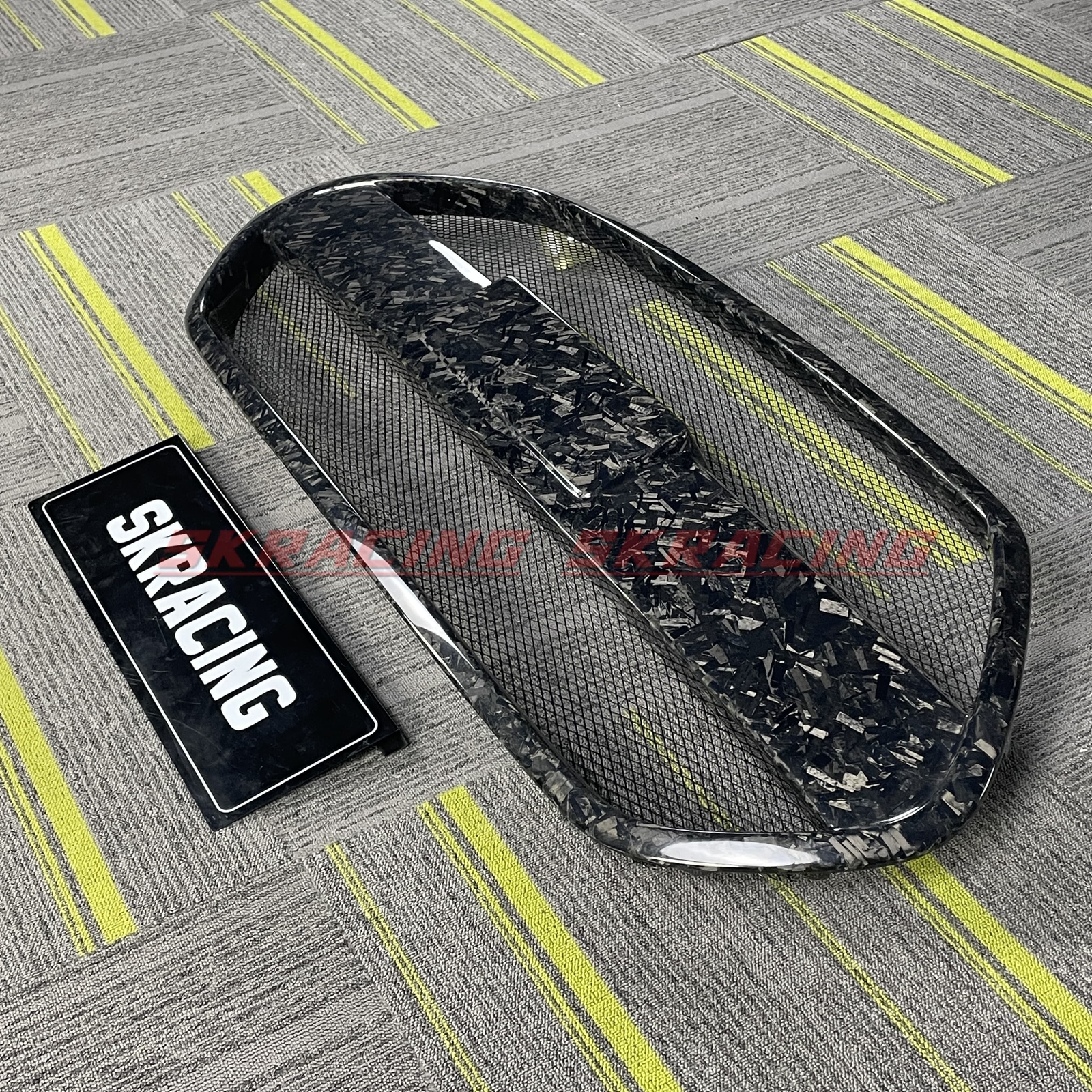 Forged/Carbon Fiber/Matte Black Front Bumper Grille For Hyundai Veloster Turbo