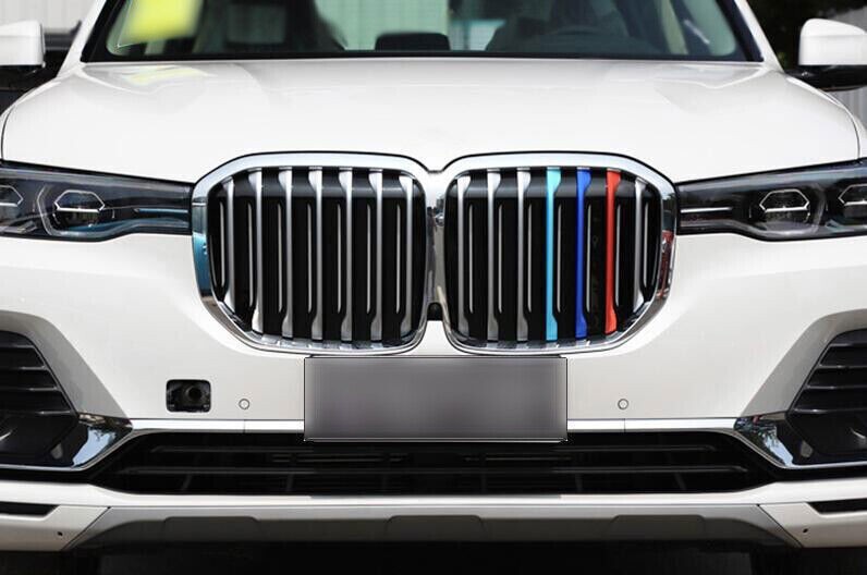 For BMW X7 2019-22 abs Tri Color M Sport Front Kidney Grille Insert Trims Cover
