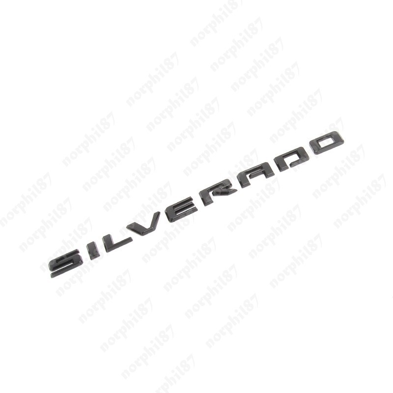 For 2019-2026 Silverado Tailgate Letter Logo Emblem Badge Z71 LT LTZ Gloss Black