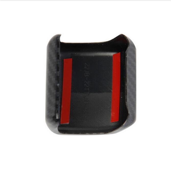 Carbon fiber look Gear Shift Knob Cover Trim For Toyota Sequoia 2023 2024