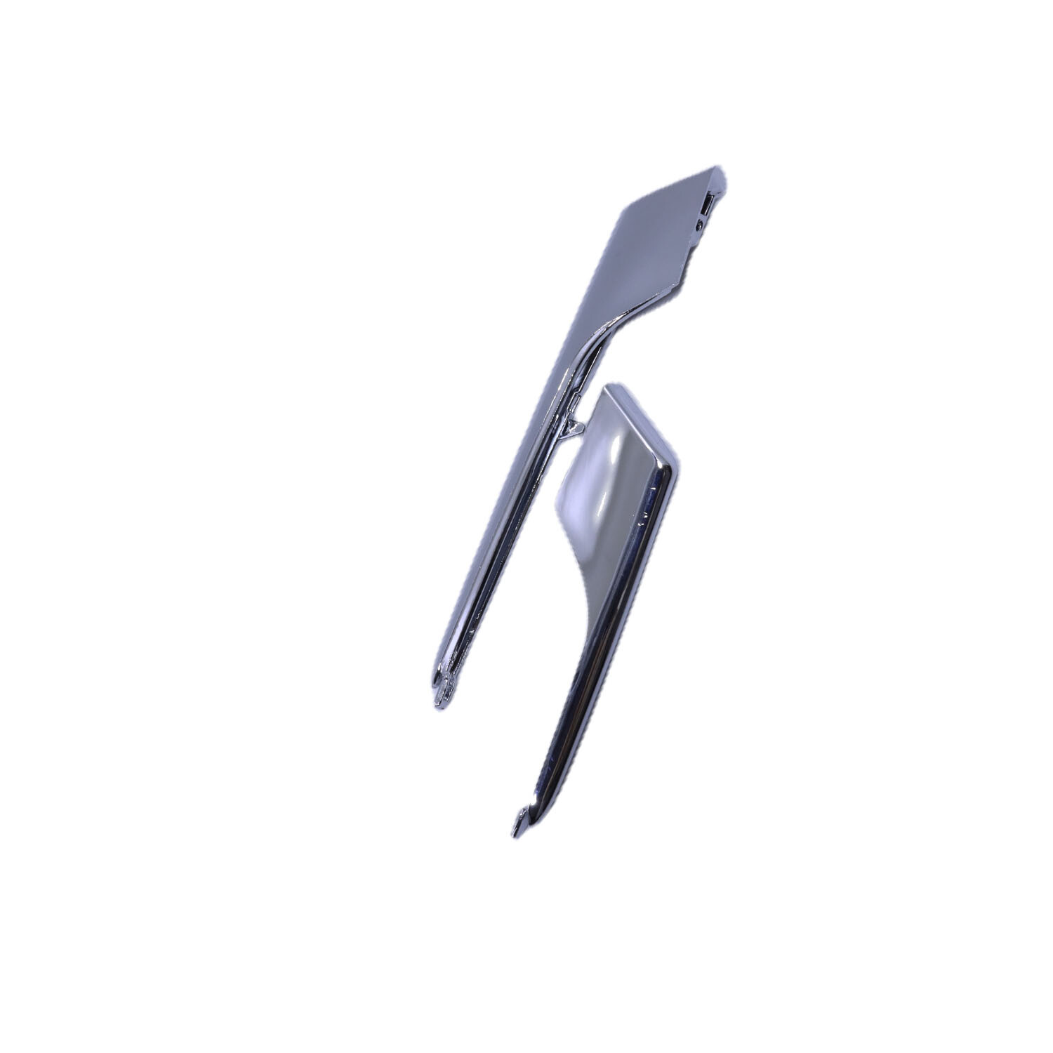 2Pcs Front Right Lower & Upper Fog Light Molding Strip Trim for Tesla Model X