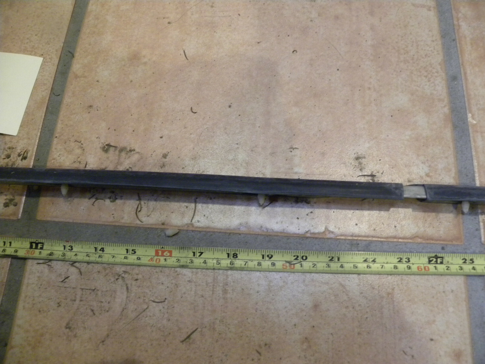 1976 Mercedes Benz W114 W115 Left Front Door Exterior Belt Line Trim…..CM-4G