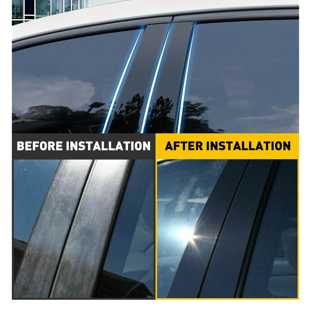 For Ford F150 2004-2014 Supercab Smoke Window Visor Vent Rain Guards Shades Trim