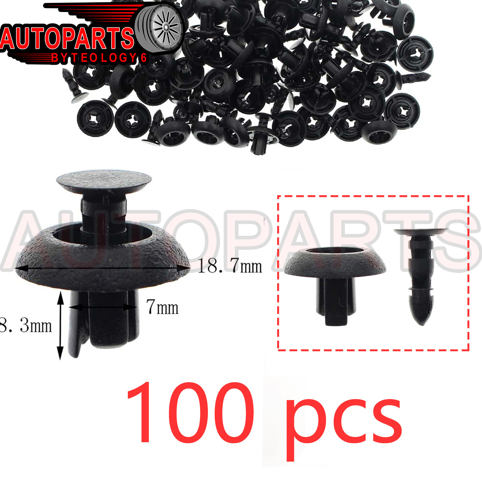 100 FOR LEXUS ES350 RX350 RX450H (2007-2018) PLASTIC ENGINE COVER CLIPS SET NEW