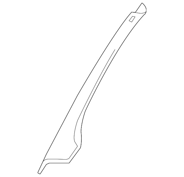 Genuine Volkswagen Body A-Pillar Trim Panel 5C6-867-234-S-CE6