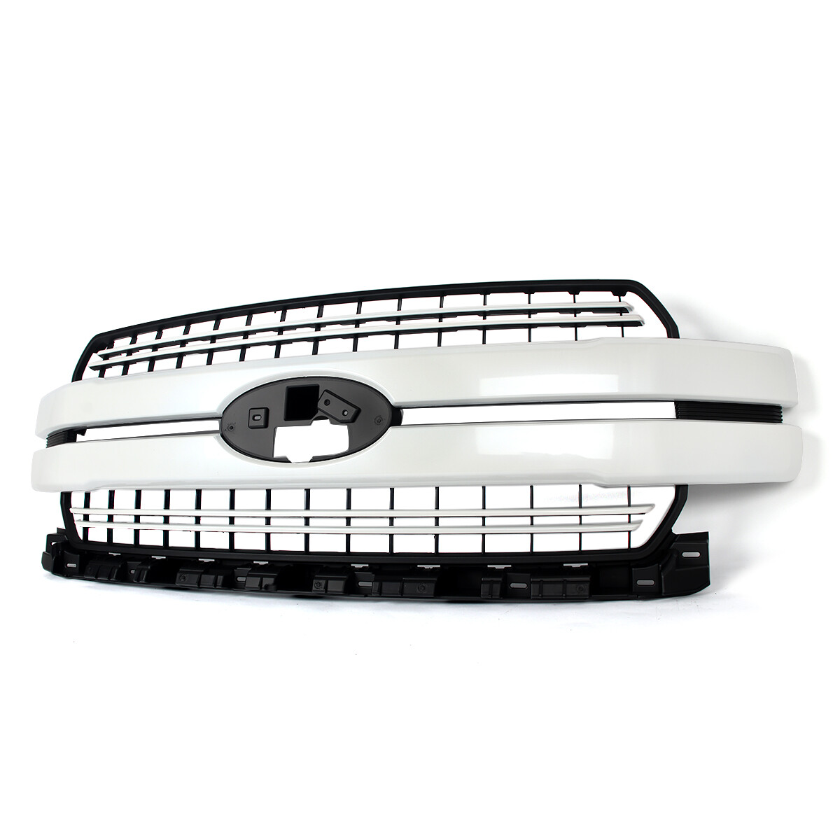 White Platinum Front Bumper Grille For 2018-2020 Ford F150 F-150 JL3Z-8200-HB