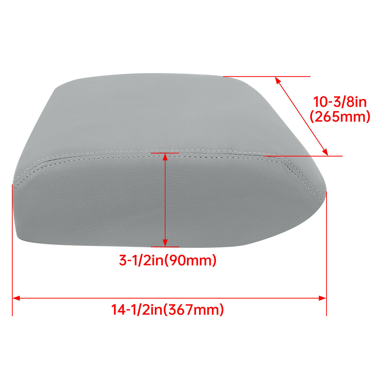 For Honda Pilot 2009-2015 Center Console Lid Armrest Replacement Cover Gray