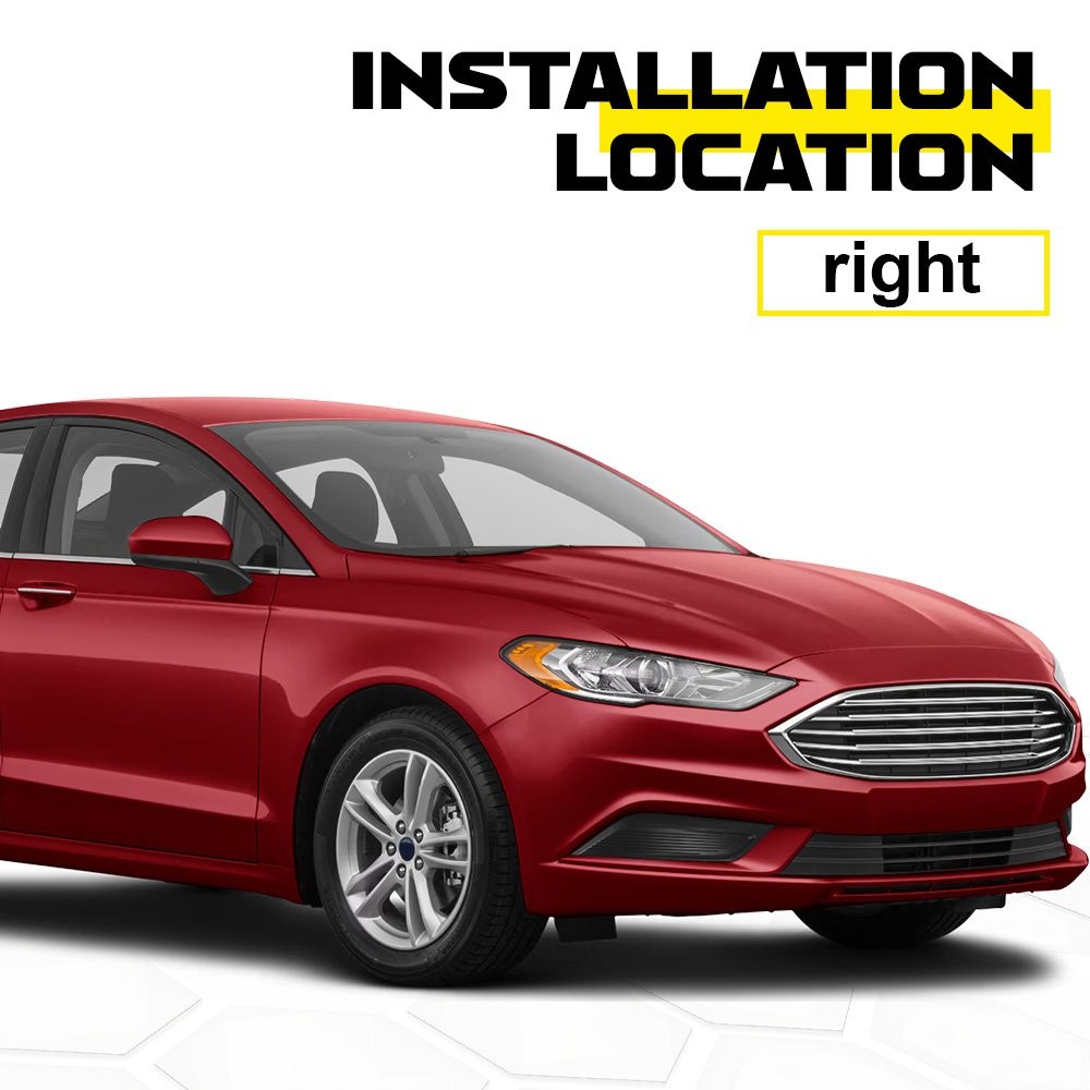 Right Side Front Bumper Insert Fog Light Cover Trim For 2017-2018 Ford Fusion