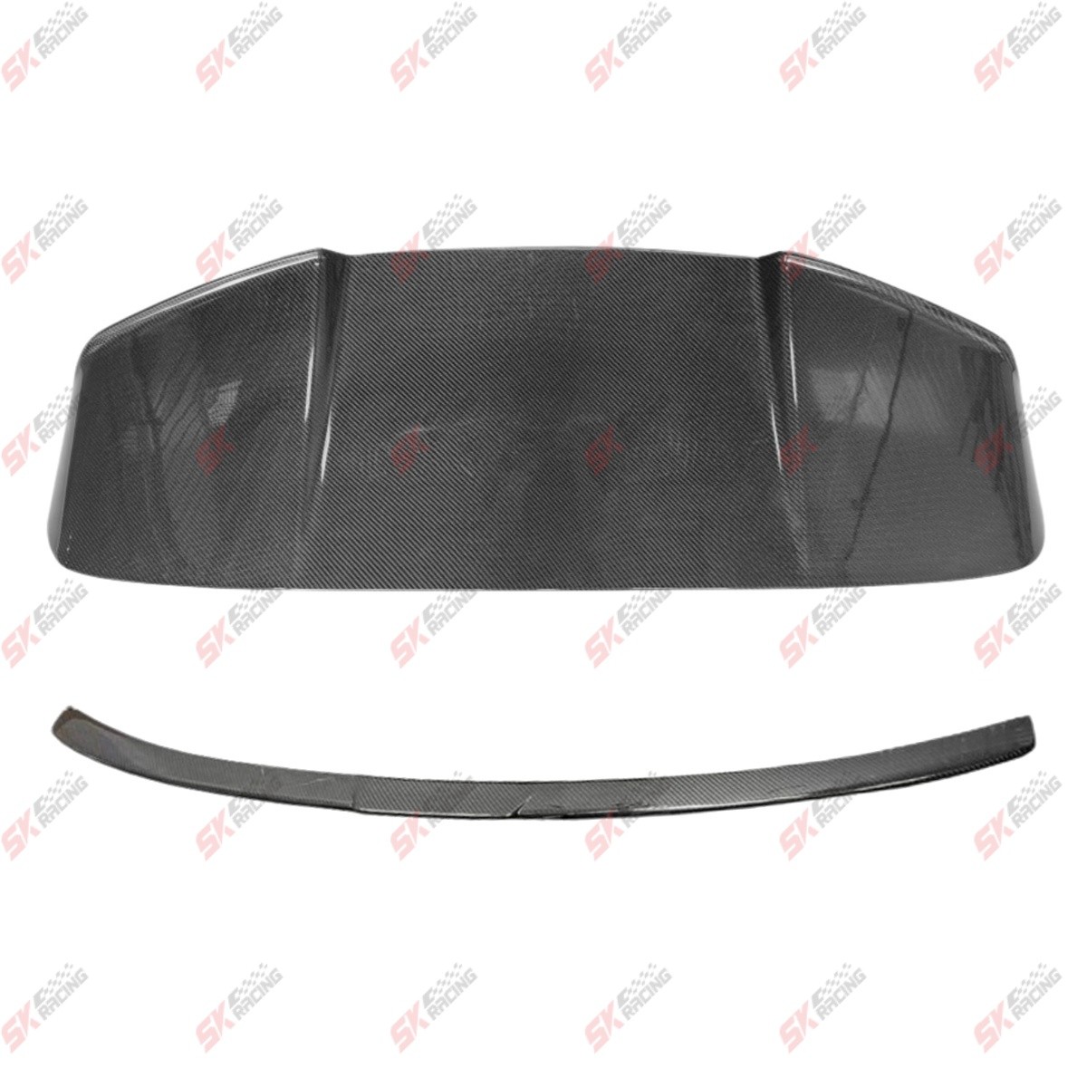 Rear Middle Spoiler+Roof Wing Fits Land Rover Range Rover 23-26 Dry Carbon Fiber