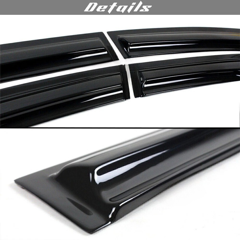 For 2003-2007 Honda Accord 4 Door Sedan Mugen Style Window Visor Sun Rain Guards