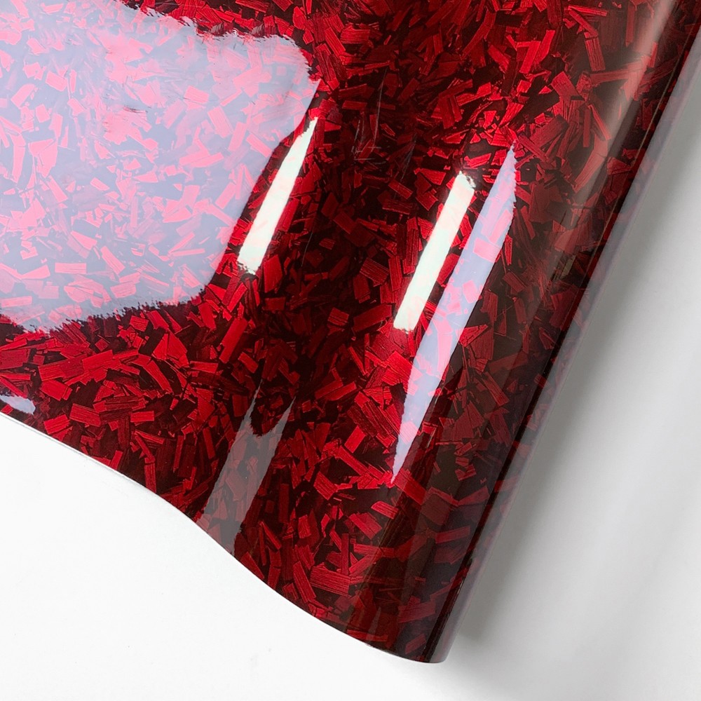 20*152cm Car Accessories Glossy Forged Carbon Fiber Wrapping Sticker Film DIY