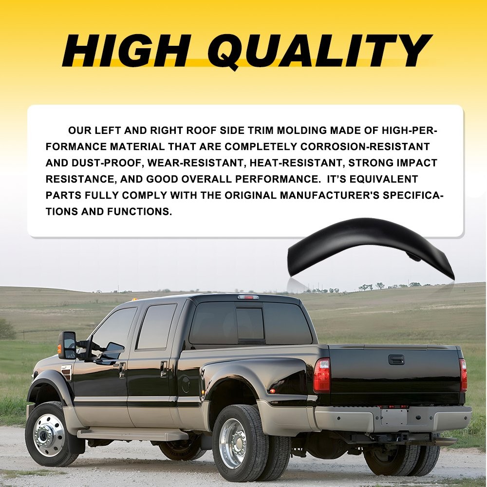 for 99-2007 Ford F-250 350 450 550 Super Duty Upgraded Cab Corner Roof Molding<