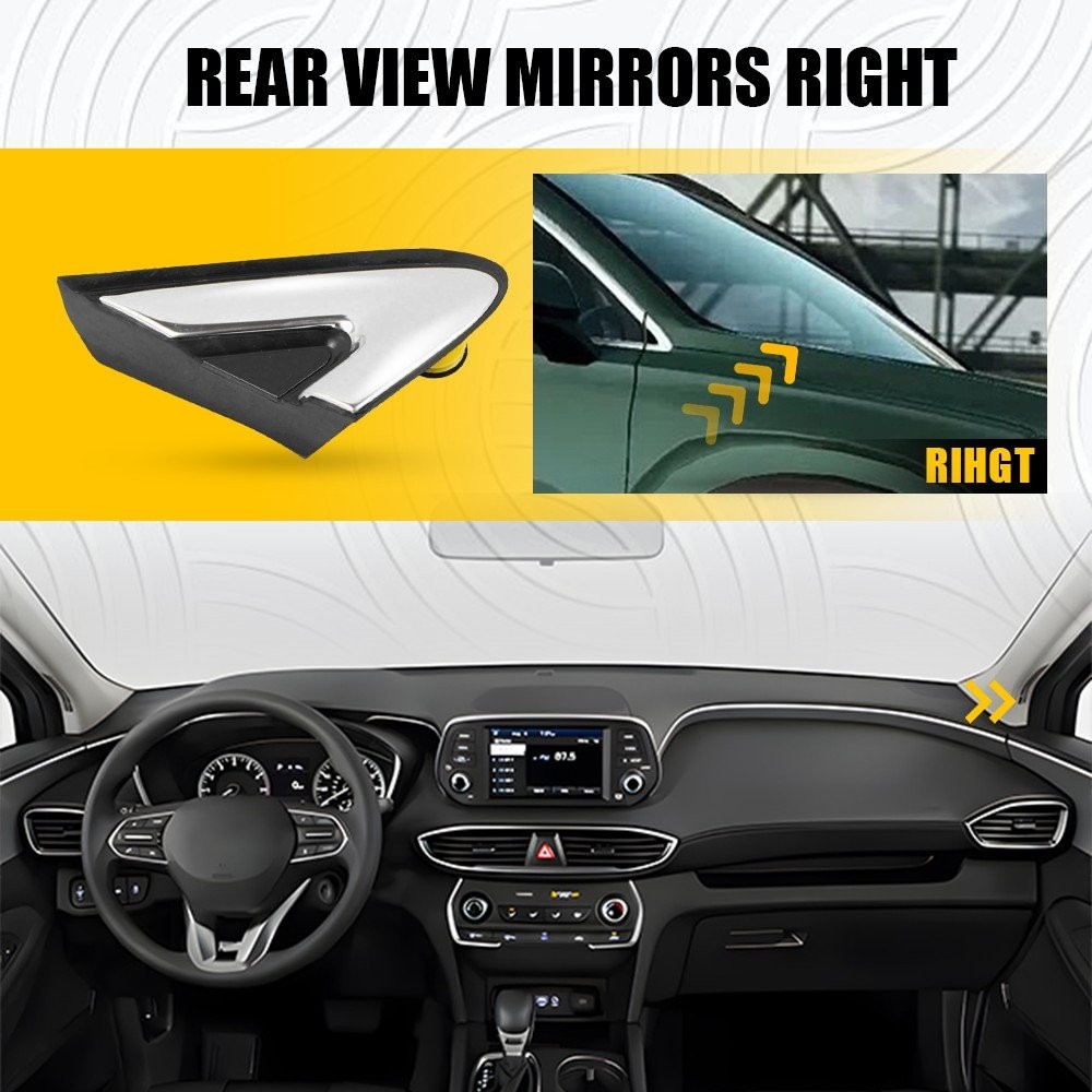 For Hyundai Santa Fe 2019-2023 Right Mirror Corner Fender Molding 86210S1100