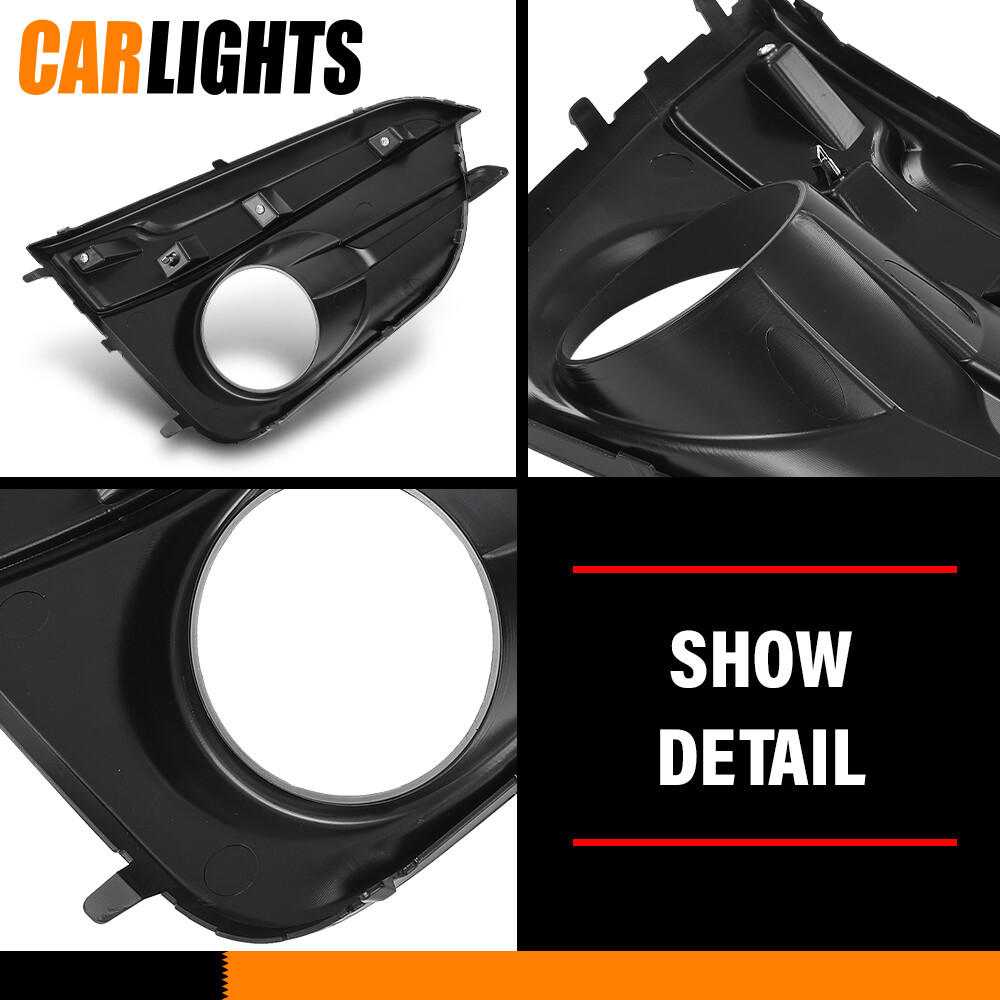 Front Driver Side Primed Chrome Trim Fog Light Trim Fits 17-19 Subaru Impreza