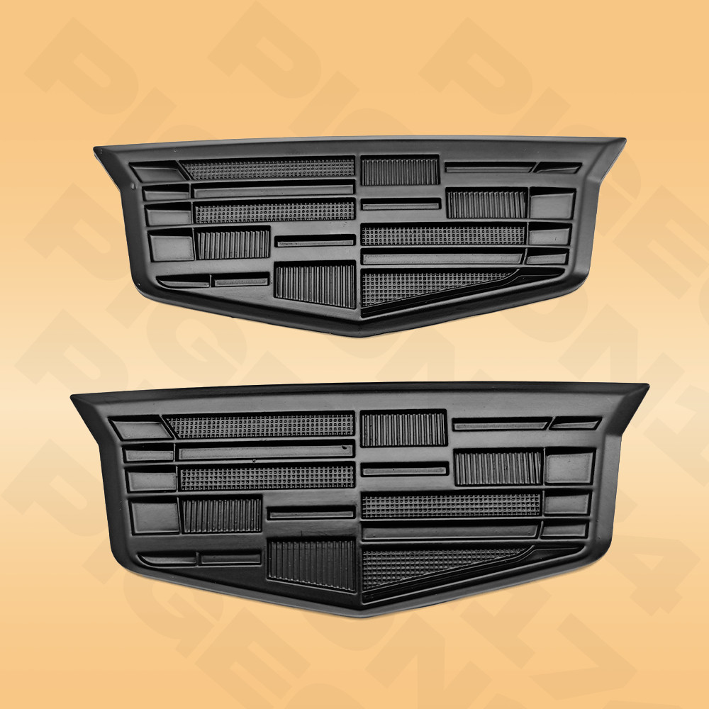 2pcs Fender Marker Door Side Badge Emblem Car Decoration Sport V For Escalade