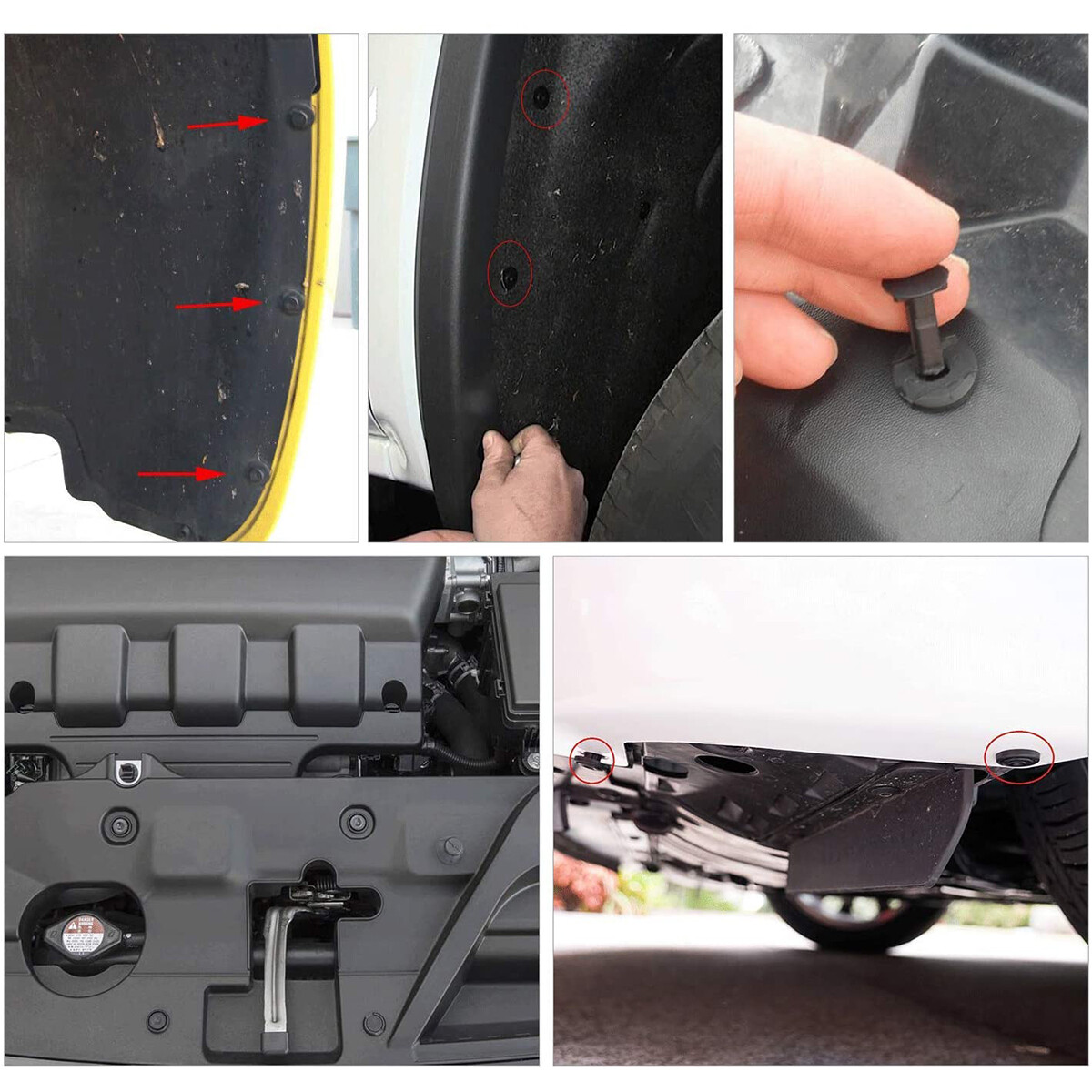 240PCS Bumper Retainer Clips Car Plastic Rivets Fasteners Push Retainer Kit