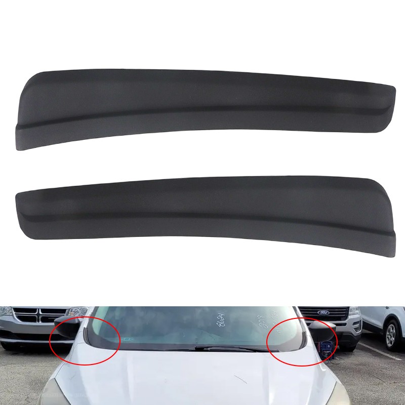 Front Left Right Windshield Molding Cowl End Seals Fit For 2017~2019 Ford Escape