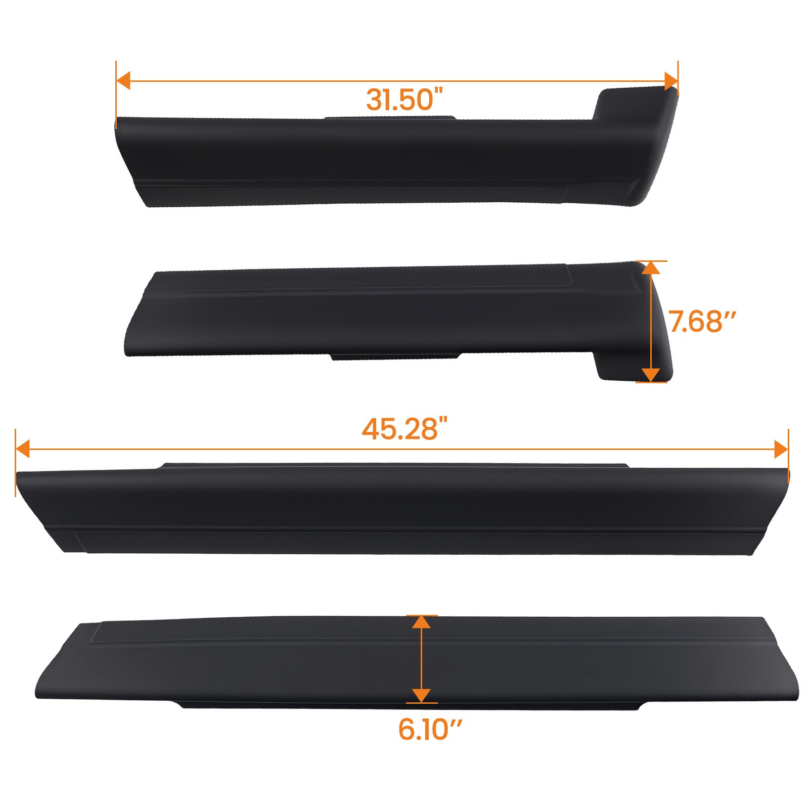 Rocker Panel Protector Covers for Chevrolet Silverado/GMC Sierra Extended 99-06
