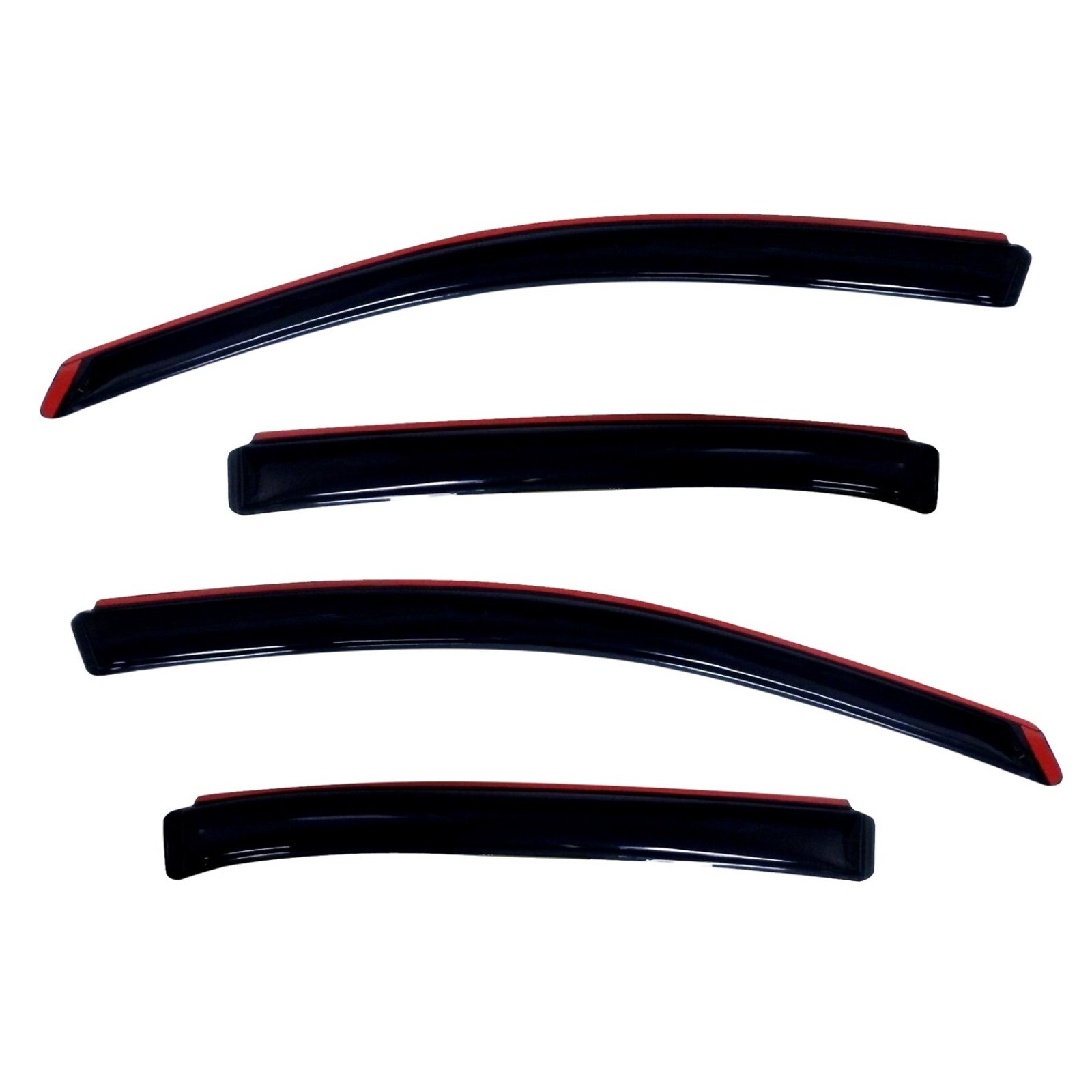 AVS Front & Rear In-Channel Smoke Acrylic Window Ventvisor for 10-18 Ford Taurus