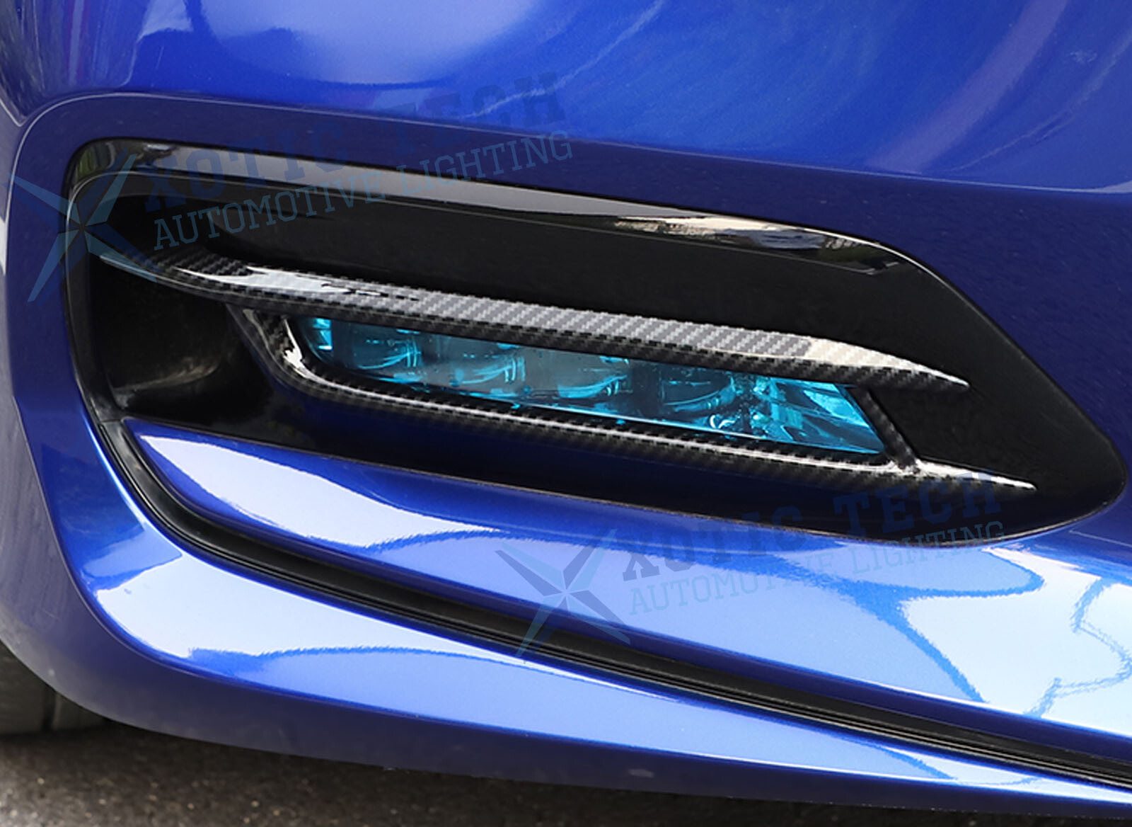2pcs/Set Carbon Look Fog Light Frame Molding Decor For Honda Accord 2018-2020