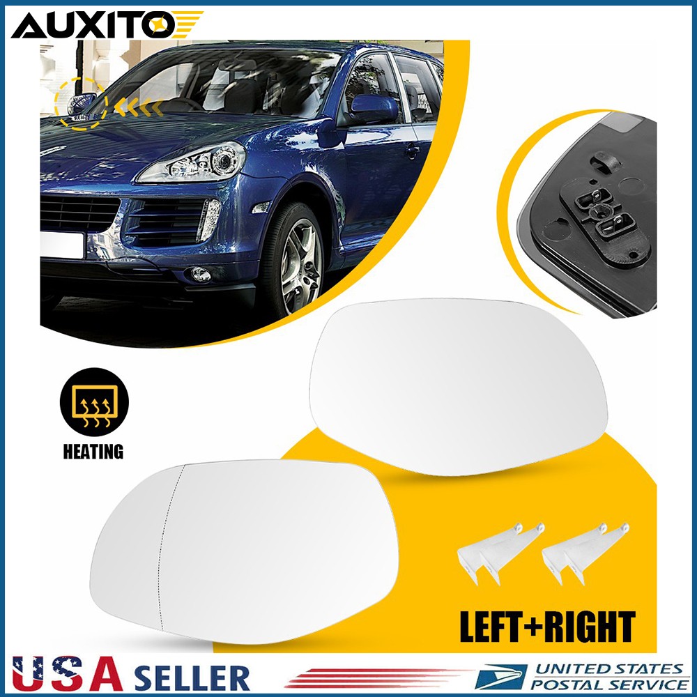 OE Style Heated Mirror Glass for Porsche Cayenne 2008 2009 2010 Left Right 1/2X