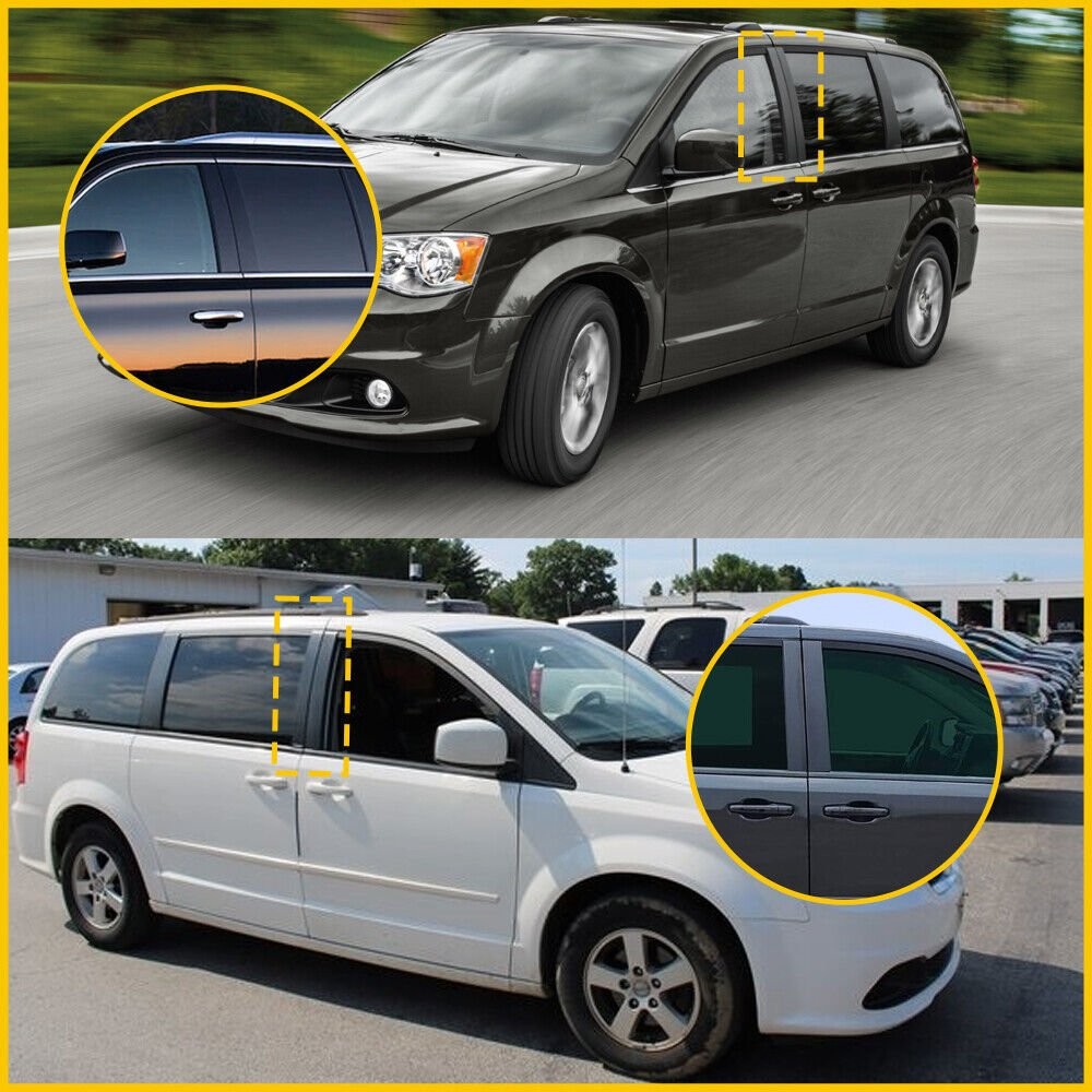 Front LH + RH Door Applique Pillar For Dodge Grand Caravan Town Country Trim A++