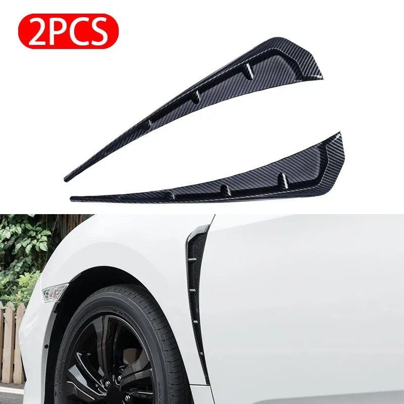 Fender Spoiler Knife Side Gills Universal Air Vent Decorative Side Wing Stickers