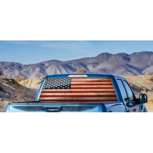 1pc Car Rear Window Windshield Graphic Vinyl Decal Sticker For Truck Pickup