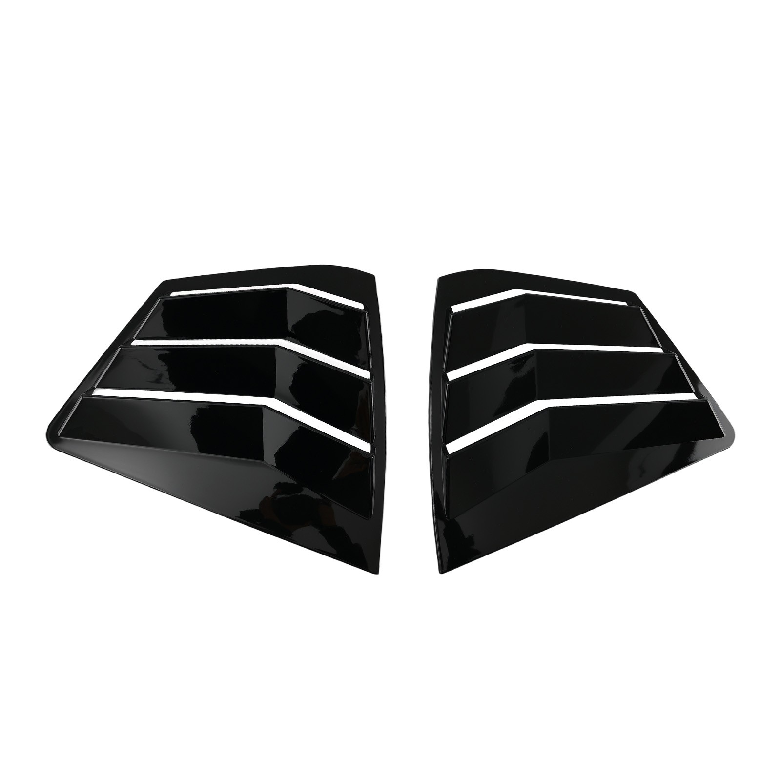 Black ABS Side Window Louvers for Toyota Camry 2025+ Gloss Painted Finish