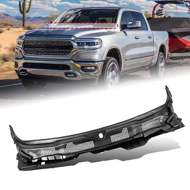 Wiper Cowl Grille Vent Panel For Dodge Ram 1500 2009-2018 /Classic 2019-2024