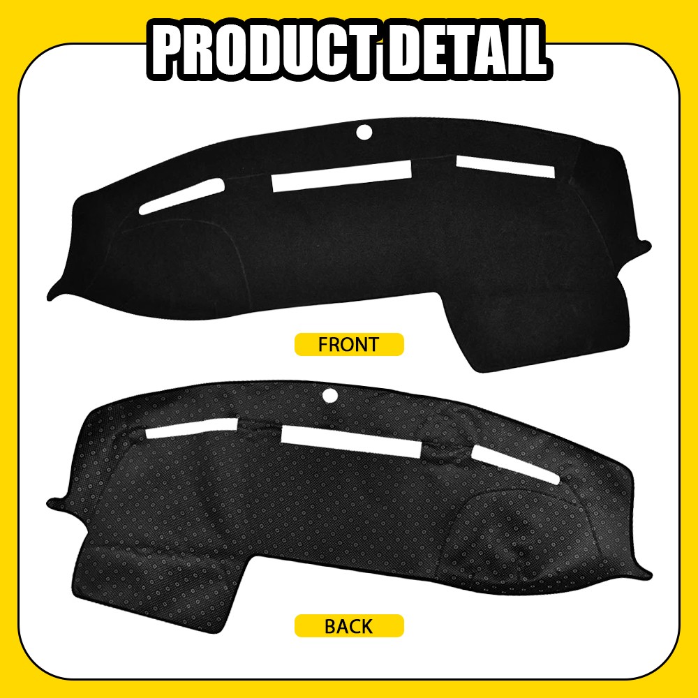 For Ram 2500 1500 3500 2011-18 Interior Dash Cover Dashmat Dashboard Mat Carpet