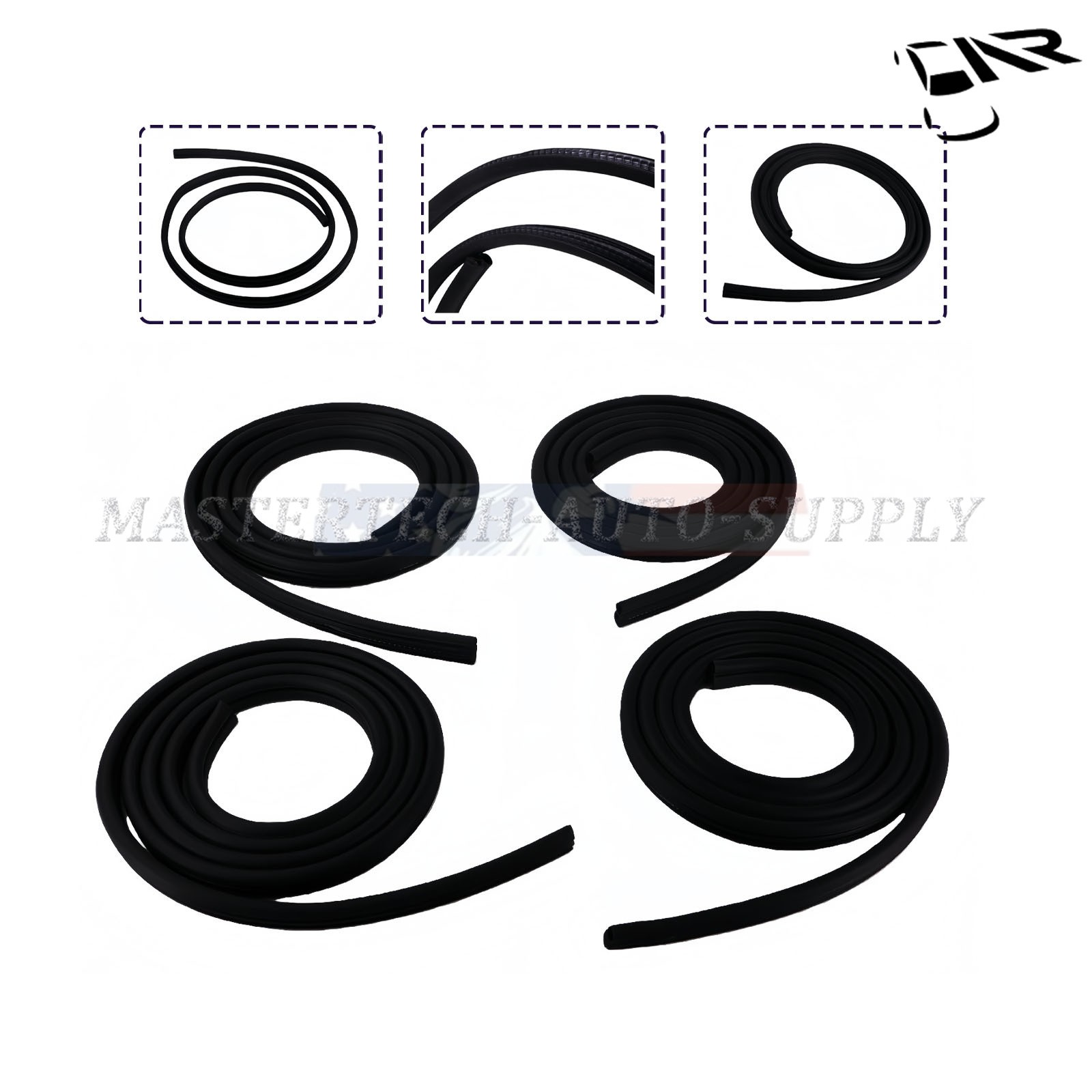 4pcs Left Right Front Rear Door Weatherstrip Seal Fit Toyota 4Runner 1998-2002