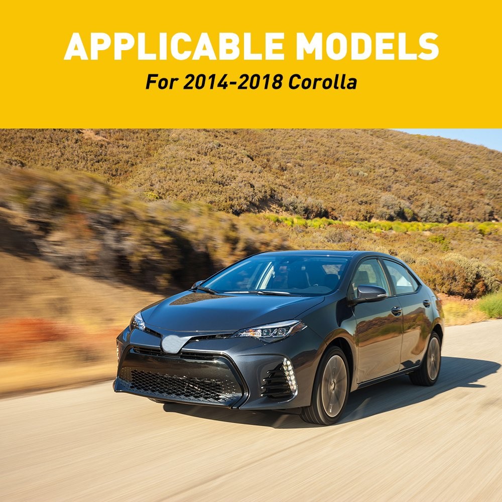 6 For 2014-2018 Toyota Corolla Pillar Post Window Door Trim Cover Car Auto Parts