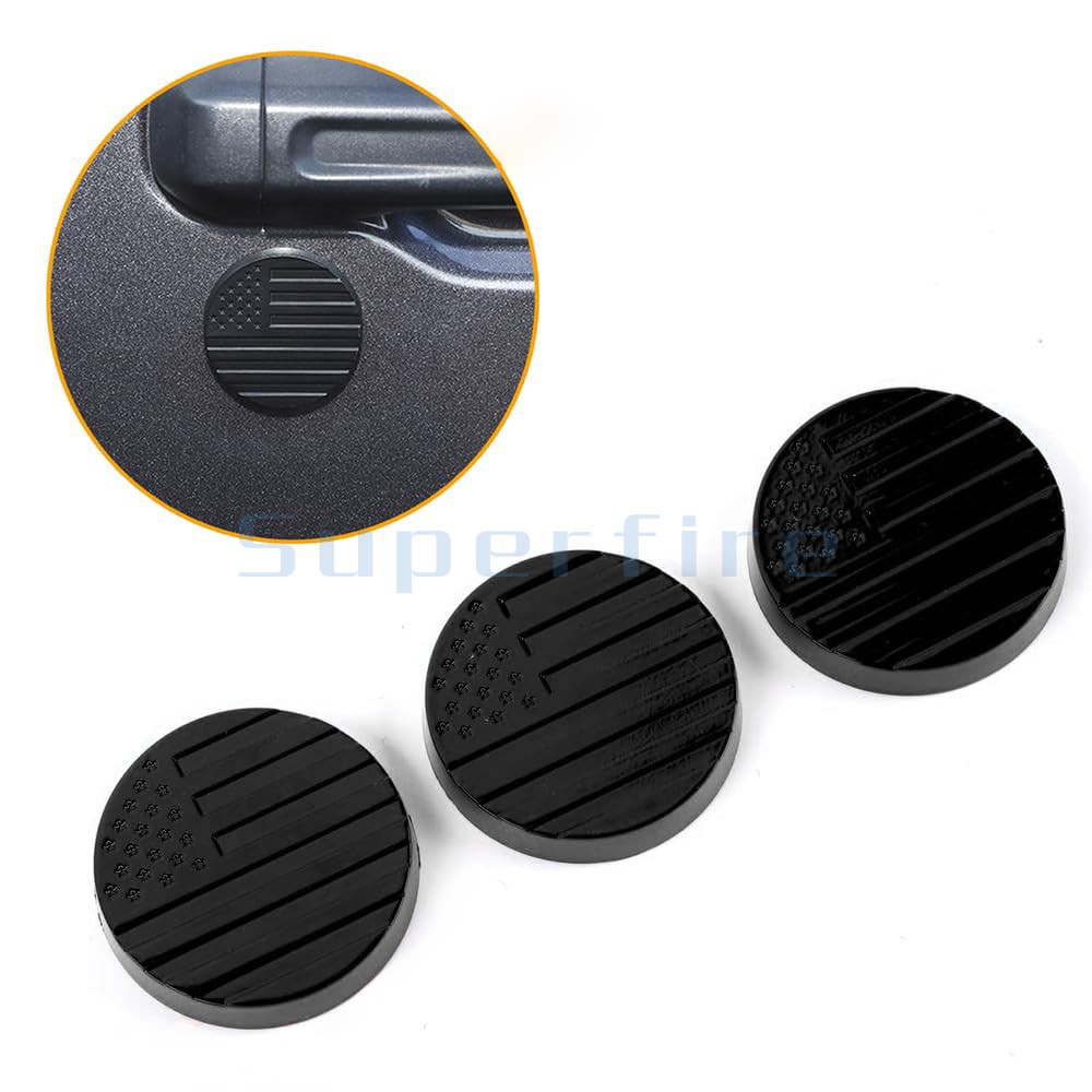 Flag Door Key Hole Keyhole Cover Cap Trim fit for Jeep Wrangler TJ JK JL JT 97+