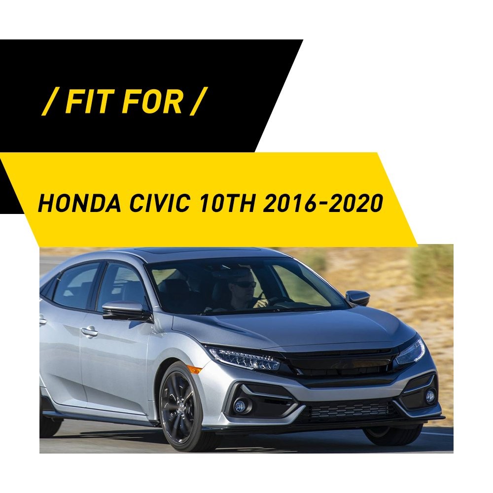 For Honda Civic 10th 2016 2017-2019 2020 Dashboard Air Vent Cover Kit Durable 1X