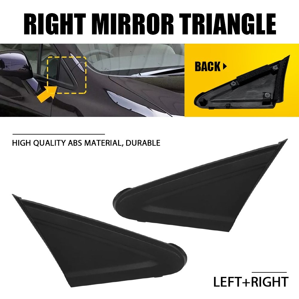 2x Front Exterior Pillar Left Right Side Corner Trim for Honda Civic 2012-2015