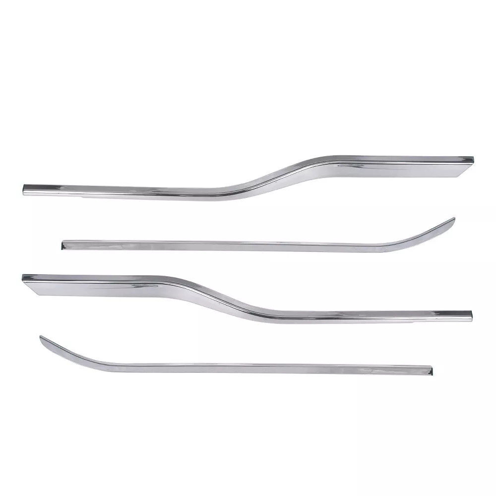 4PCS L+R Chrome Window Molding Bottom Sill Trim Strip For Ford F150 2015-2020 US