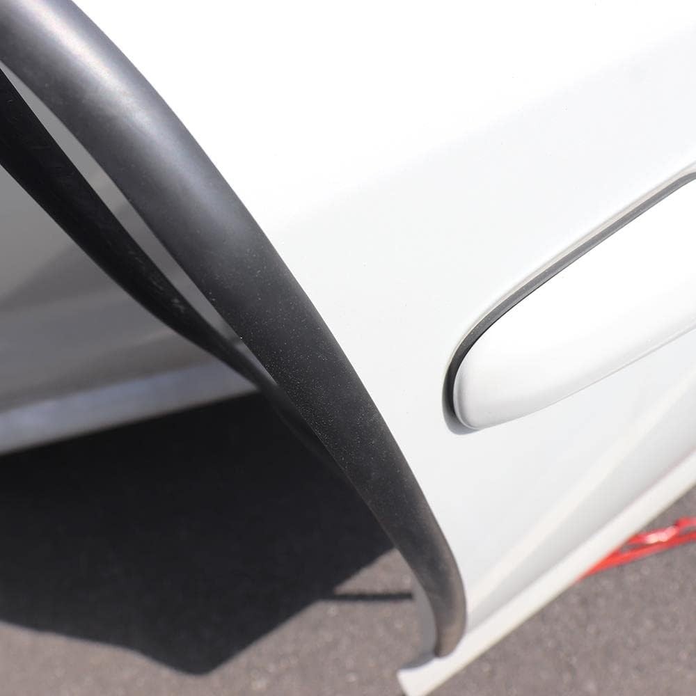 Automotive Door Edge Trim Molding Kit with Tape, L Shaped Lip 26Feet, Black