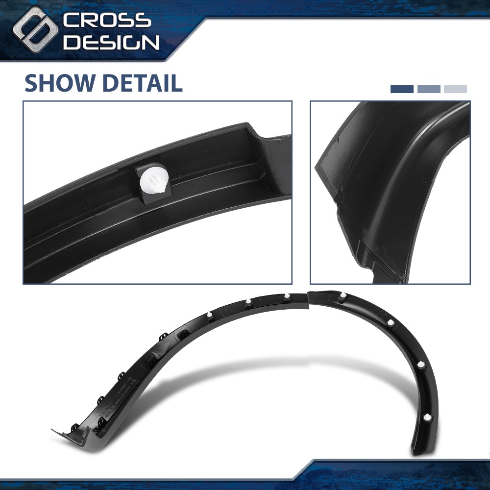 Fit For 2016-2021Tesla Model X Rear Fender Wheel Flare Molding Trim Arch Left