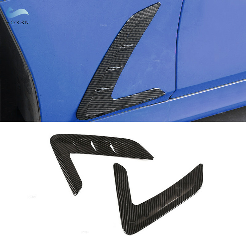 Carbon Fiber Texture Fender Side Air Outlet Cover For BMW 3 Series G20 19-21