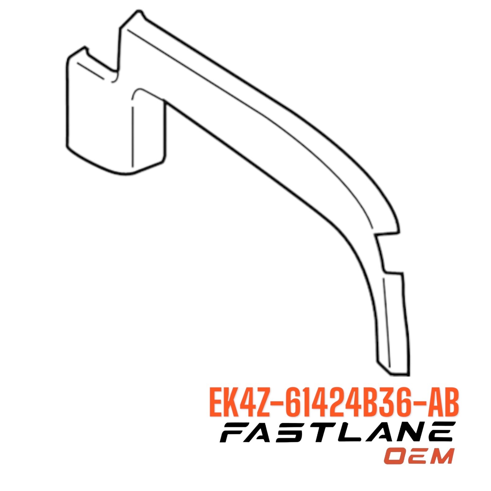 2015-2023 FORD TRANSIT REAR LEFT UPPER MOLDING NEW OEM EK4Z-61424B36-AB