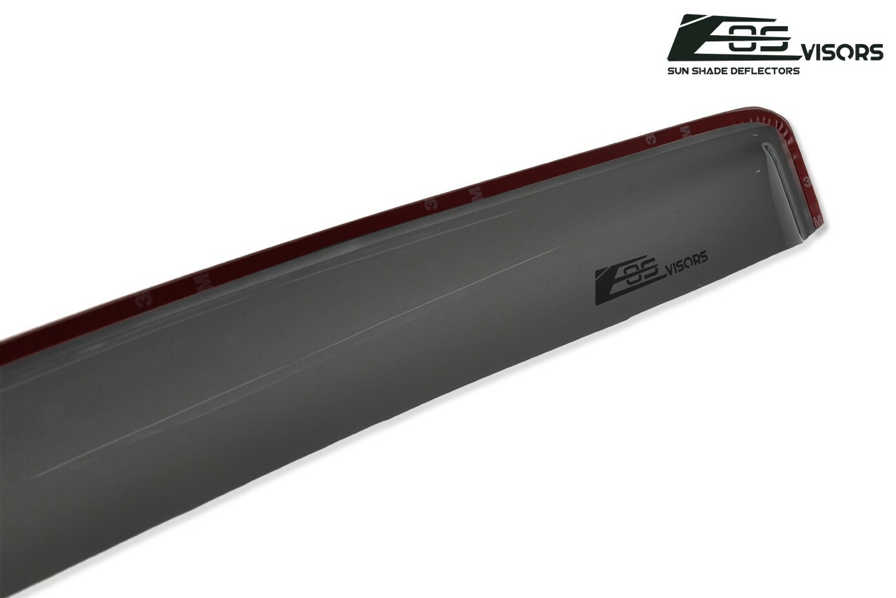 JDM IN-CHANNEL SMOKE TINTED Side Window Sun Shade Rain Guards For 05-10 Scion tC