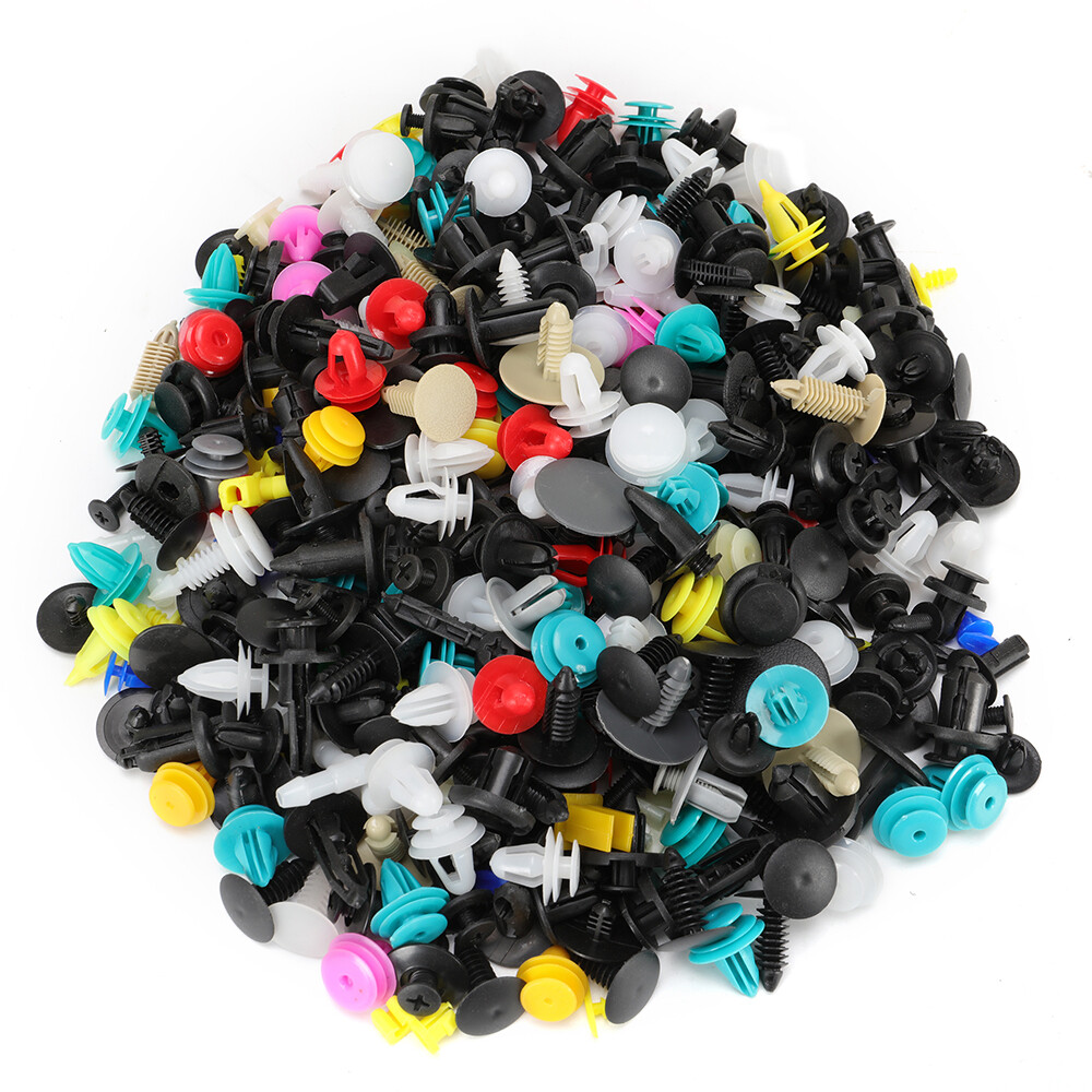 500pcs Clips Car Plastic Push Pin Rivet Trim Moulding Fastener Screwdriver USA