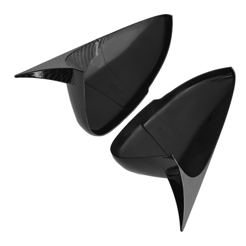 2X For Honda Accord 2018-2022 Carbon Fiber Side Door Mirror Cover Cap Horn Style