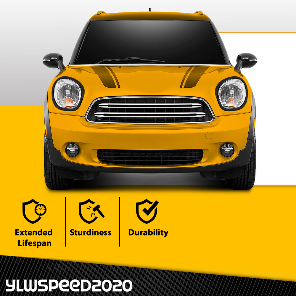 Pair Headlight Bezels Trim Ring Left Right Side Fit For Mini Cooper 11-16