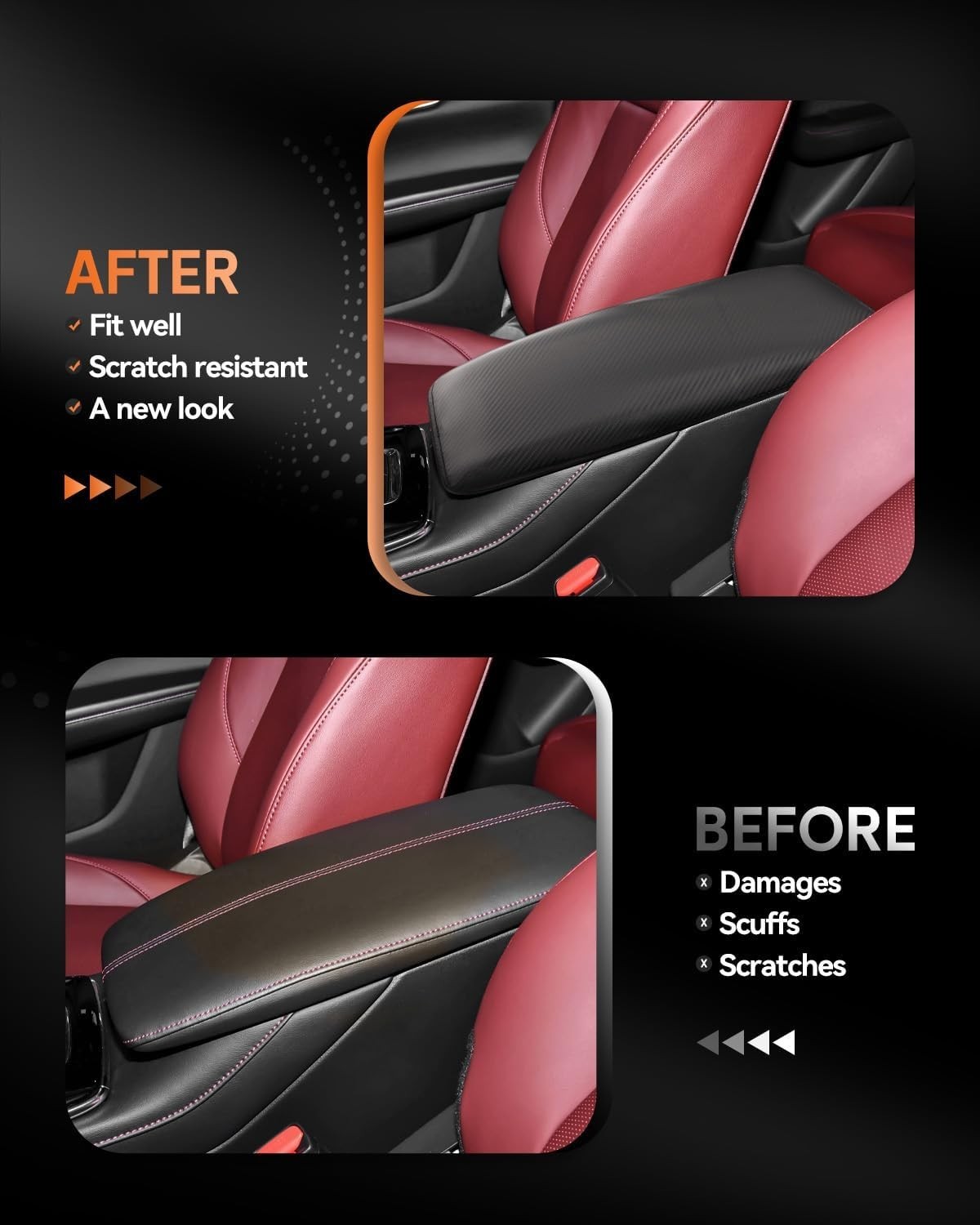 Waterproof Console Armrest Cover for Mazda CX-30 (2020-2025) – Durable & Elegant