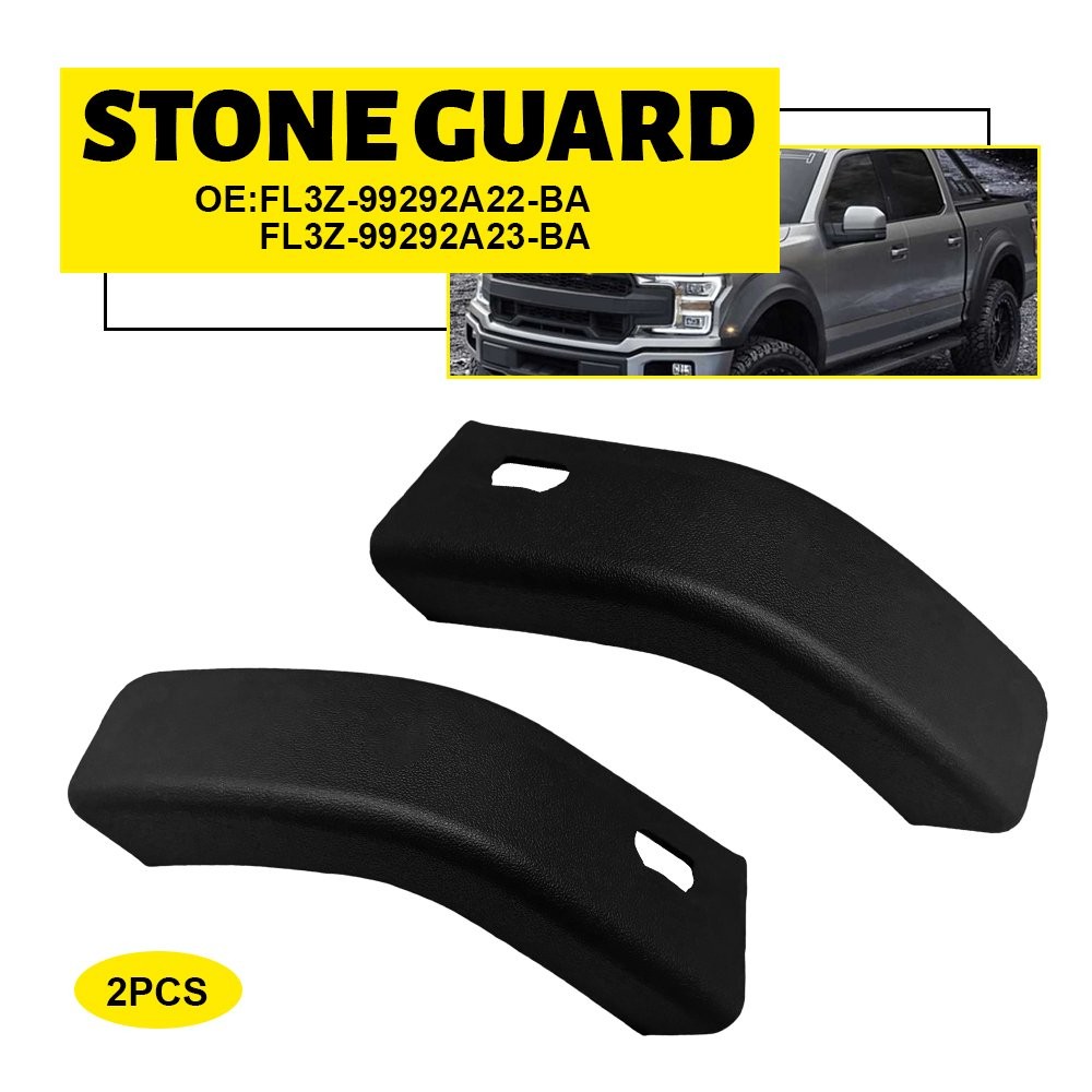 2PCS For Ford F250 F150 F350 Left and Side Right Stone Guard Deflector